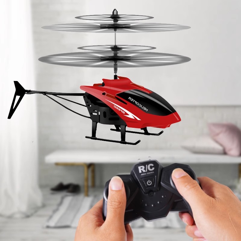 Remote Control Airplane Helicopter Kidsren's Small Electric Hand Sensor Aircraft Drop-Resistant Drone Toy Boy Gift
