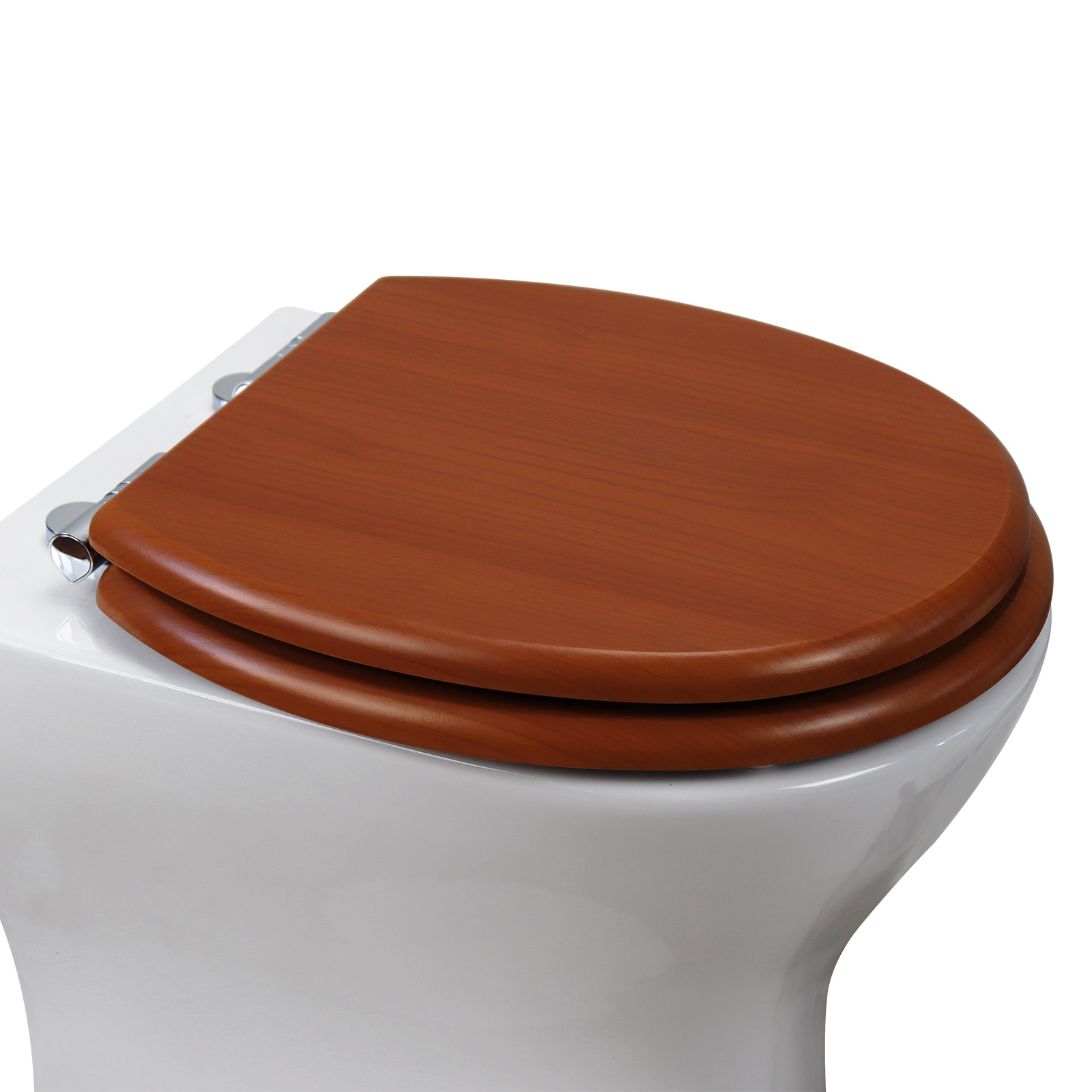 Fábrica directa de 17 pulgadas tablero de densidad madera MDF cubierta de inodoro cinta de PVC pegado correa de madero de hayaca caer lentamente