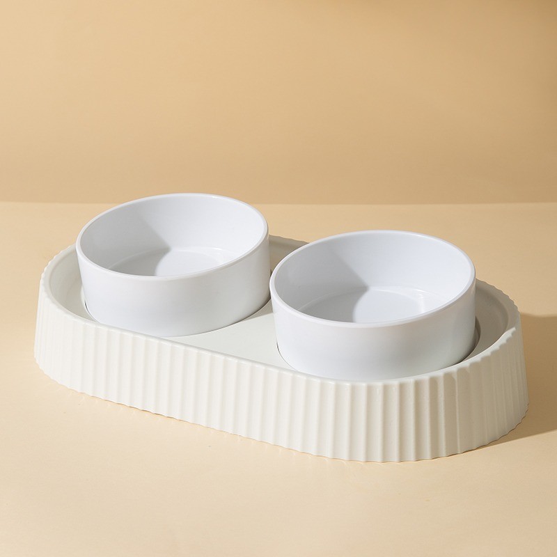 [백로마기둥] 세라믹 이중그릇