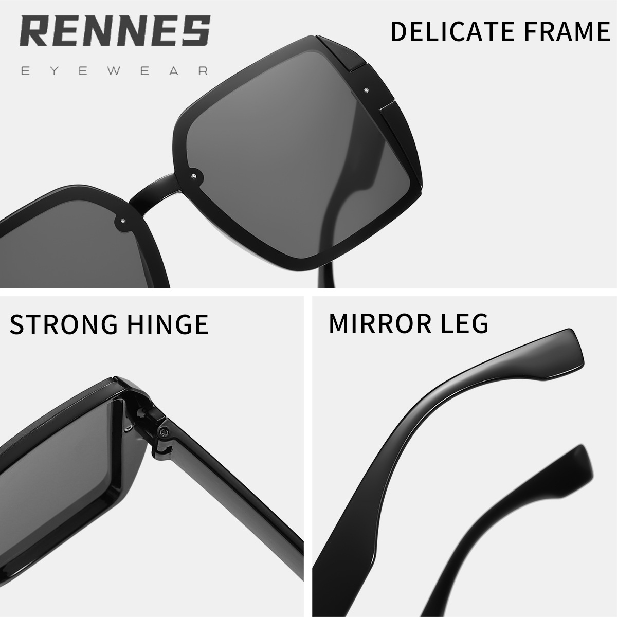 Nuevo estilo coreano elegante marco cara-mirando pequeñas gafas de sol pc personalidad europea y americana femenina ins estilo desgaste esencial gafas de sol de protección solar