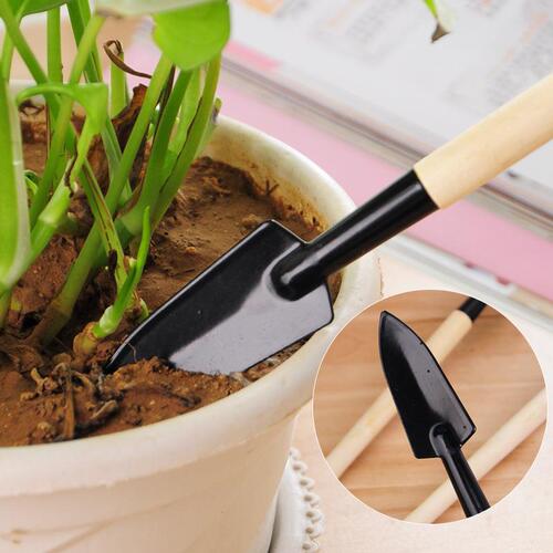 Three-piece set of gardening tools, mini garden shovel/rake/shovel, succulent potted flower cultivation shovel