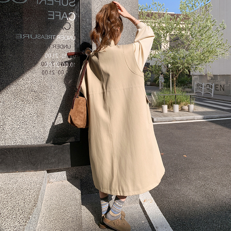实拍工装风衣马甲卫衣连衣裙套装裙女春秋2025新款两件套学院风韩|undefined