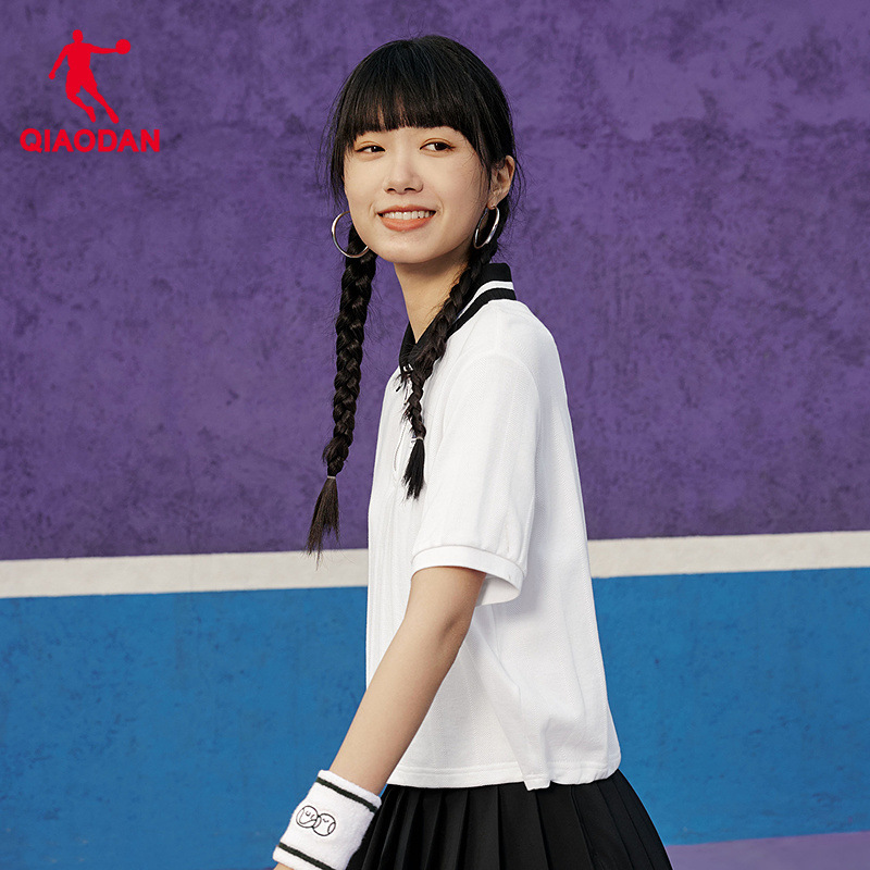 Jordan Short-Sleeved Polo Shirt for Women 2025 Summer New Shopping Mall Same Style Tennis Style Breathable Versatile Top