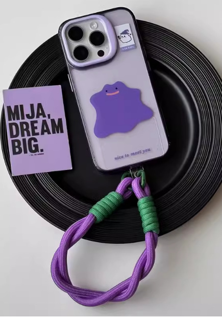 Variedad púrpura pequeño monstruo IPhone16promax protección ocular Apple 15/14pro funda para teléfono móvil para 13/15p