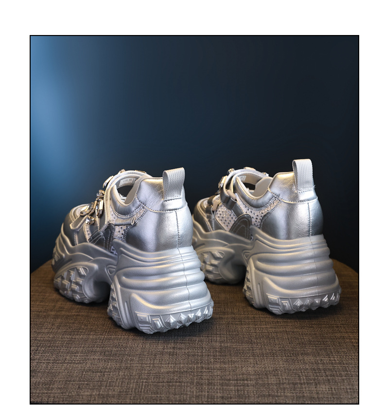 Giày sneaker nữ đế dày lưới thoáng khí phong cách thể thao — Màu trắng chi tiết 20