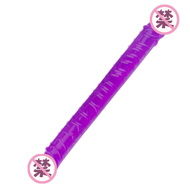 Double-Headed Dragon Dual-Ended Dildo, Flexible TPE, Colorful Finish — detail image 3