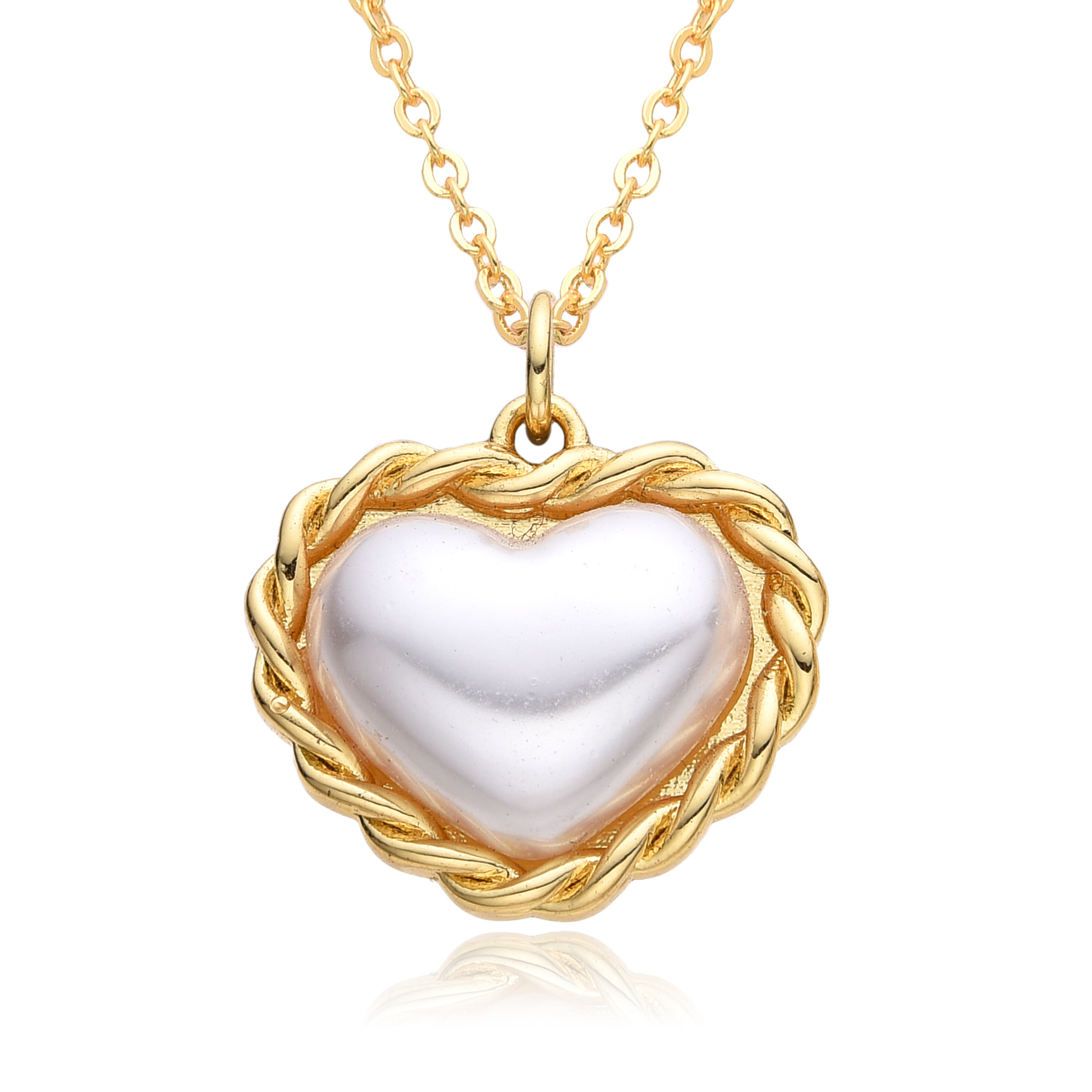 9g Weight Copper Pendant Material Zircon Inlay Material Pendant Necklace Classification Copper Chain Material 1 Piece Quantity Holiday, Date, Street Occasion Copper Material Heart Shape Pattern Women's Gender Inlay Design Simple Style, Classic Style Style Copper Inlay Heart Shape Zircon Pendant Necklace 8