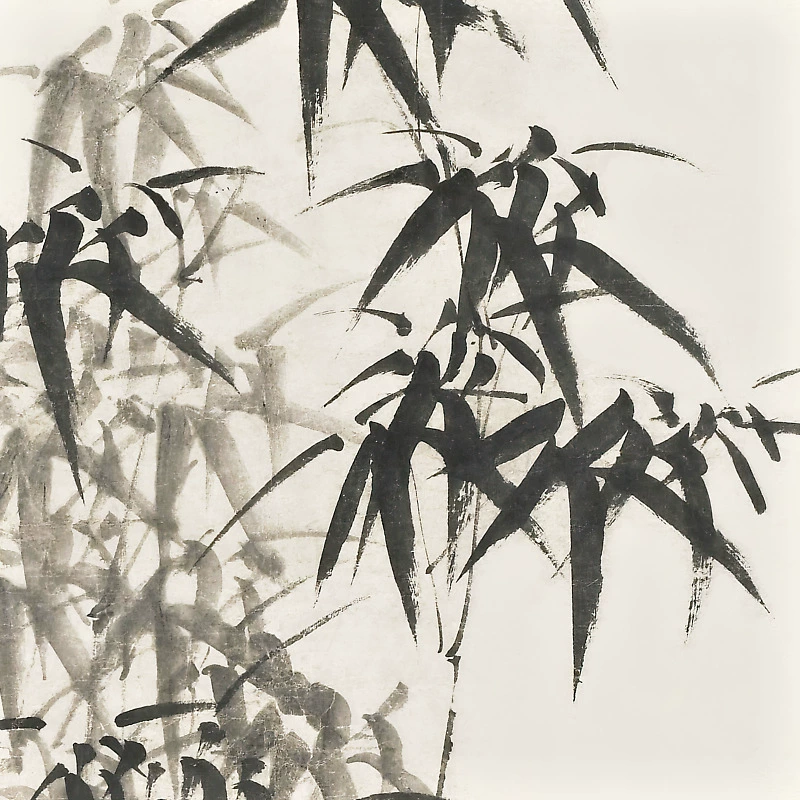⇖ Zheng Banqiao Bamboo 2 Zen New Chinese Style Study Office Landscape Painting Decorative Painting Inkjet Printing