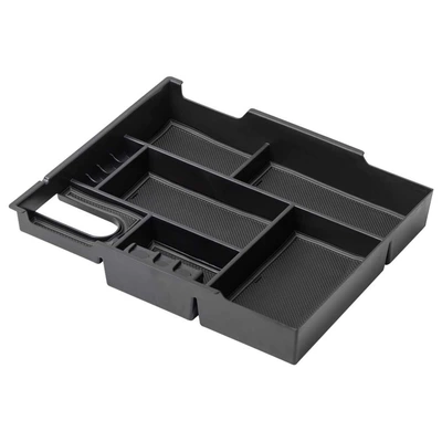 Suitable for Toyota Tundra Crewmax Built-In Armrest Under-Seat Storage Box (Armrest box) - tt027-tantu-black