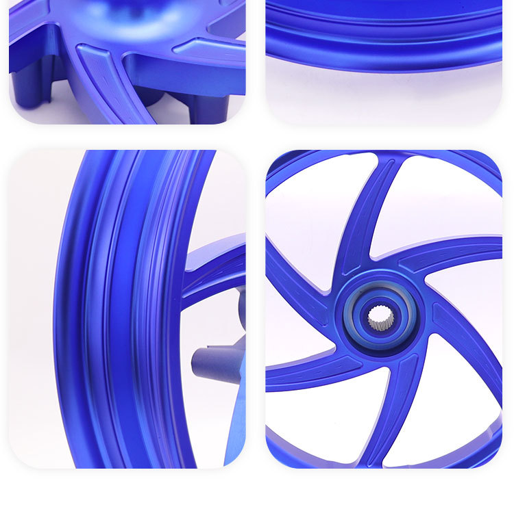 SuiTable for Haojue UHR150 Aluminum Alloy FronT and Rear Hubs, a Pair of HJ150T-28 Aluminum Wheel STeel Rim FronT Disc Rear Drum
