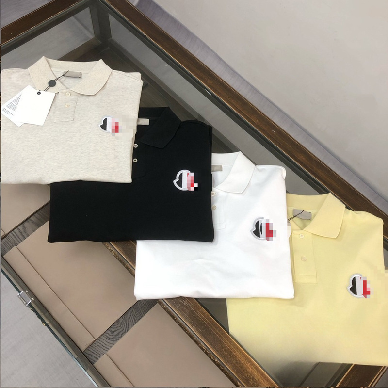 Mengkou Miao 25 new summer men's short-sleeved polo shirt, pure cotton, embroidered collar, men's casual T-shirt, wholesale Mengkou Miao 25 new summer men's short-sleeved polo shirt, pure cotton, embroidered collar, men's casual T-shirt, wholesale