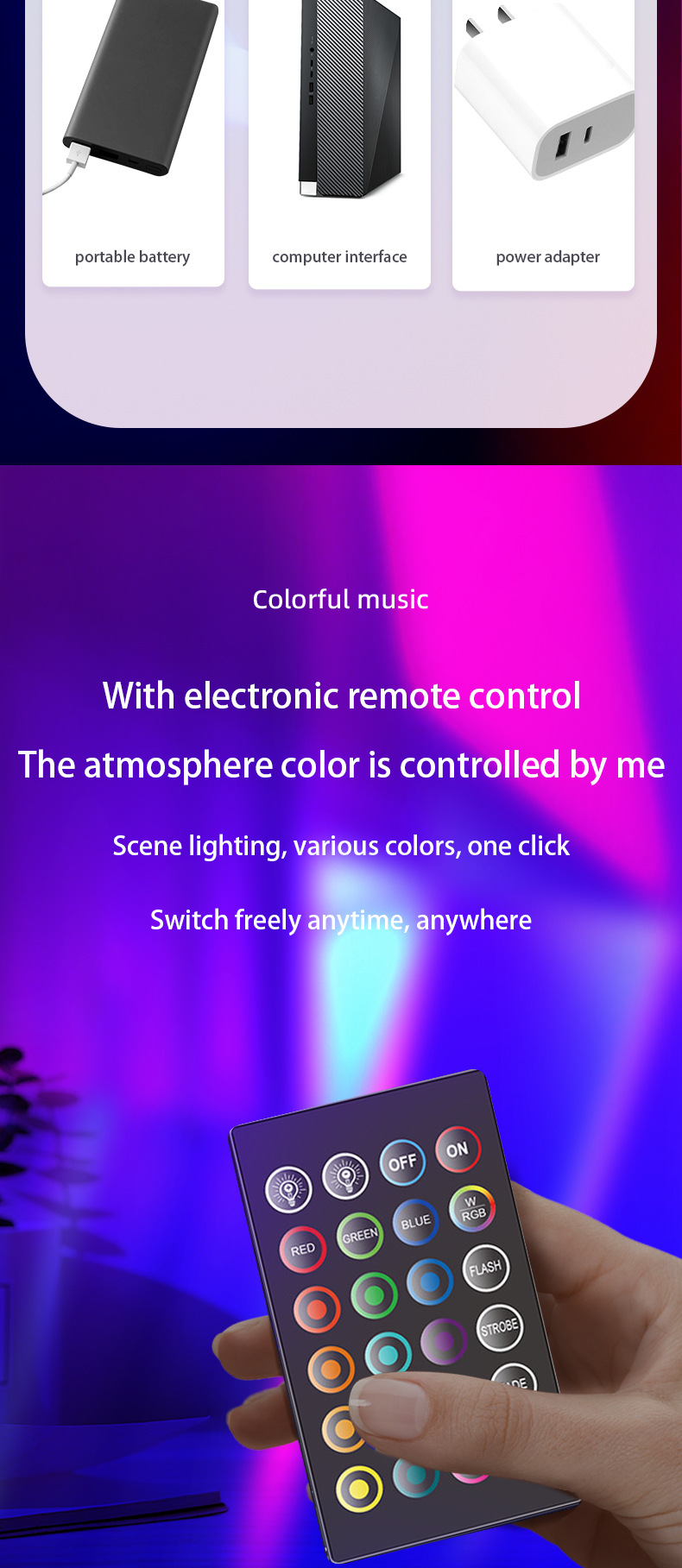500g Weight Night Lights Event & Party Supplies Party Occasion PC Material Solid Color Pattern Cool Style Style Cool Style Solid Color Pc Party Night Lights 7