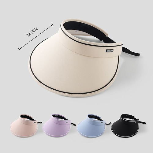 Macaron Candy Style Foldable Sun Hat for Women, Summer Outdoor Cycling Windproof Wide Brim Sun Hat