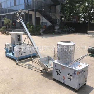 小型饲料颗粒成型机 宠物饲料生产线  狗粮猫粮膨化生产线