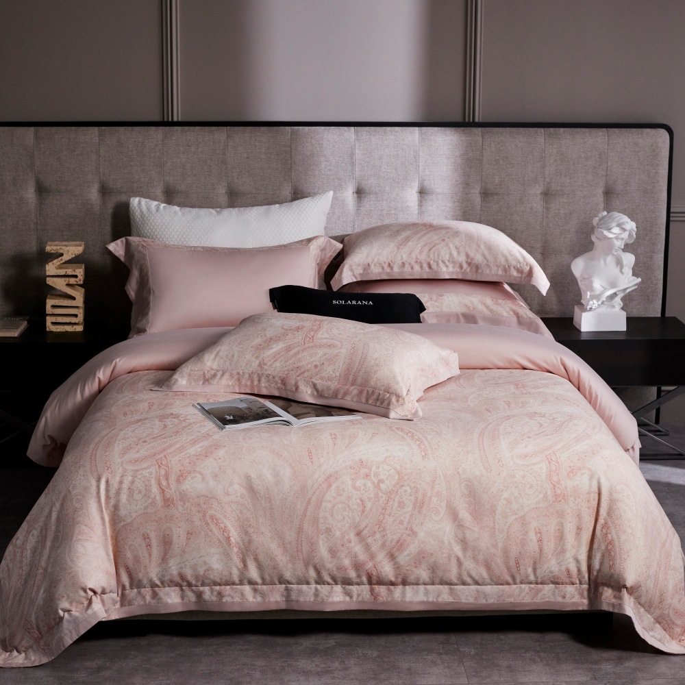 Set copripiumino elegante in cotone tencel spazzolato_voghion.com