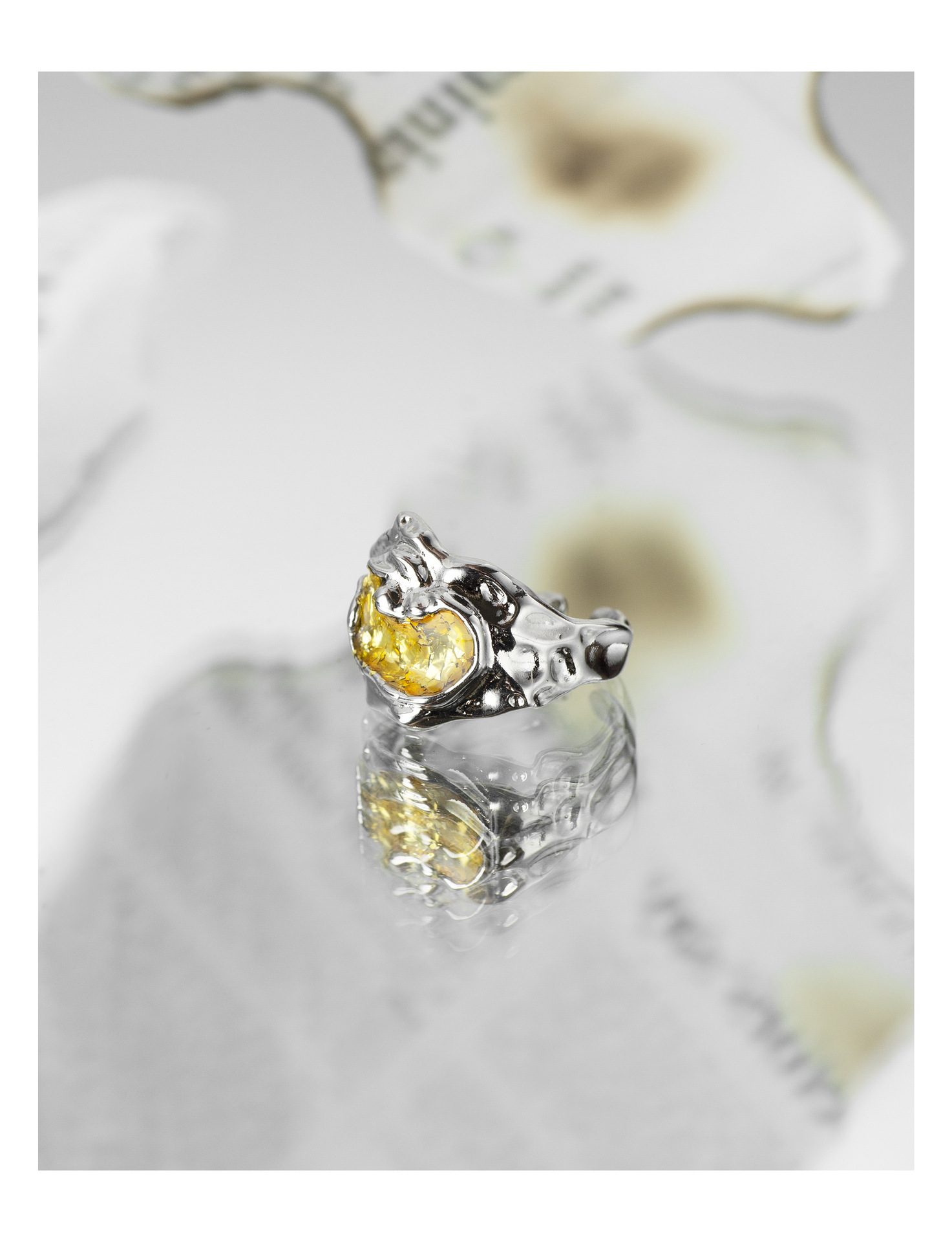 Fashion Geometric Copper Plating Open Ring