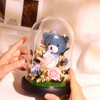治愈情绪摆件永生玫瑰七夕情人节送女友闺蜜生日礼物女生成品花束