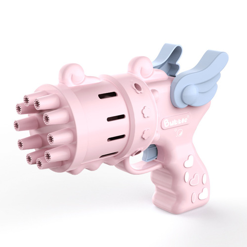 The same model Gatling bubble machine, children's fun electric multi-hole bubble gun, night market stall toy