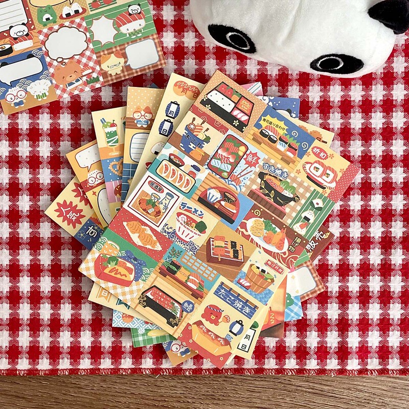 昔ながらの引き裂ける付箋ハンドブック、オリジナルメモ用紙、厚紙メッセージブック、メモ帳、ワカワカ|undefined
