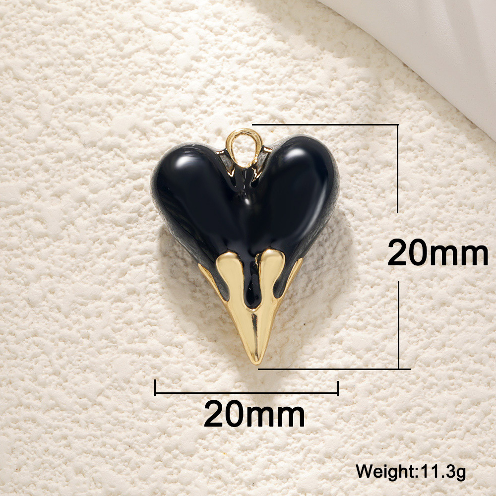 3g Weight Pendant Jewelry Making Type DIY Jewelry Accessories Classification 1 Piece Quantity Copper Material Star, Heart Shape Pattern Elegant Style 1 Piece Copper Star Heart Shape Pendant 6