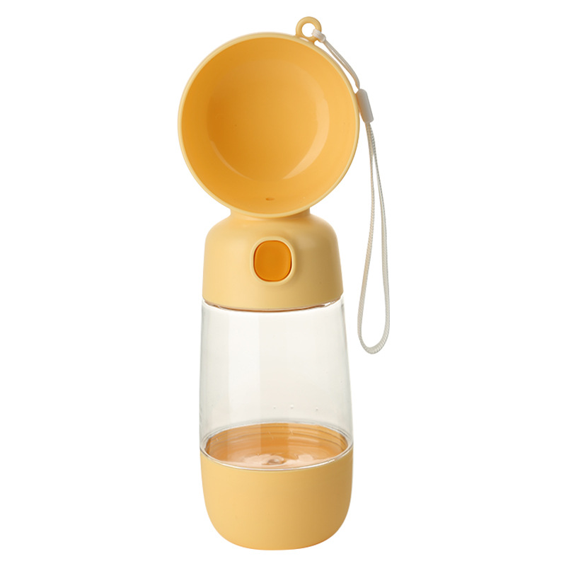 Perro salida taza de agua hervidor de agua portátil taza de beber fuente perro paseando dispensador de agua comida taza suministros para mascotas