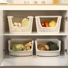 Q5ZR厨房台面双层置物架蔬菜水果收纳筐放土豆的菜篮子装葱姜蒜菜