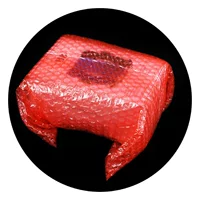 Завод Прямой Новый Материал двойной слой красный антистатический толстый мешок пузыря противоударный мешок пузыря Экспресс упаковка фильм мешок