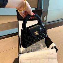 渠道货 小香家ZP编码 原厂皮五金 大容量女士手提包链条单肩包