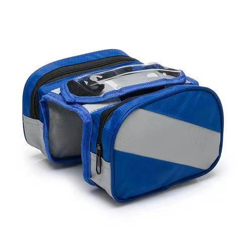 Bolsa de vigas de bicicleta de alta capacidad de bicicleta de montaña bolsa de vigas delanteras bolsa de silla bolsa de teléfono celular impermeable accesorios de equipo de ciclismo