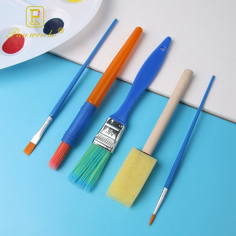 Brush, sponge creative set, 5 pieces, DIY