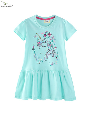 European and American cross-border children's summer short-sleeve dresses for girls, European and American children's clothing, cute cartoon children's princess dresses, wholesale