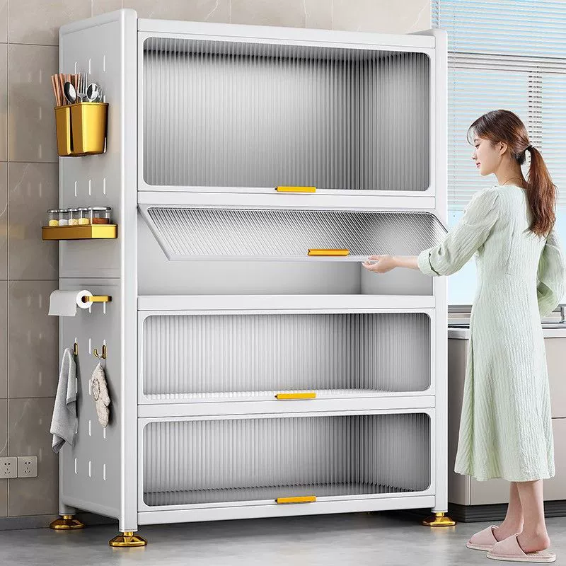 Очень широкая кухонная полка для хранения шириной 42 см, напольный многослойный шкаф для хранения, миска, микроволновая печь, многофункциональная полка для хранения с колесиками