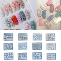 日系ネイルシリカゲル金型ミニ花愛イルカ小清新爪滴糊DIY装飾12点セットDIY