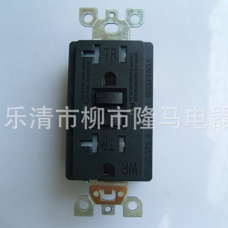 墨西哥加拿大美式插座GFCI 接地故障断路器 美国认证插座 20A