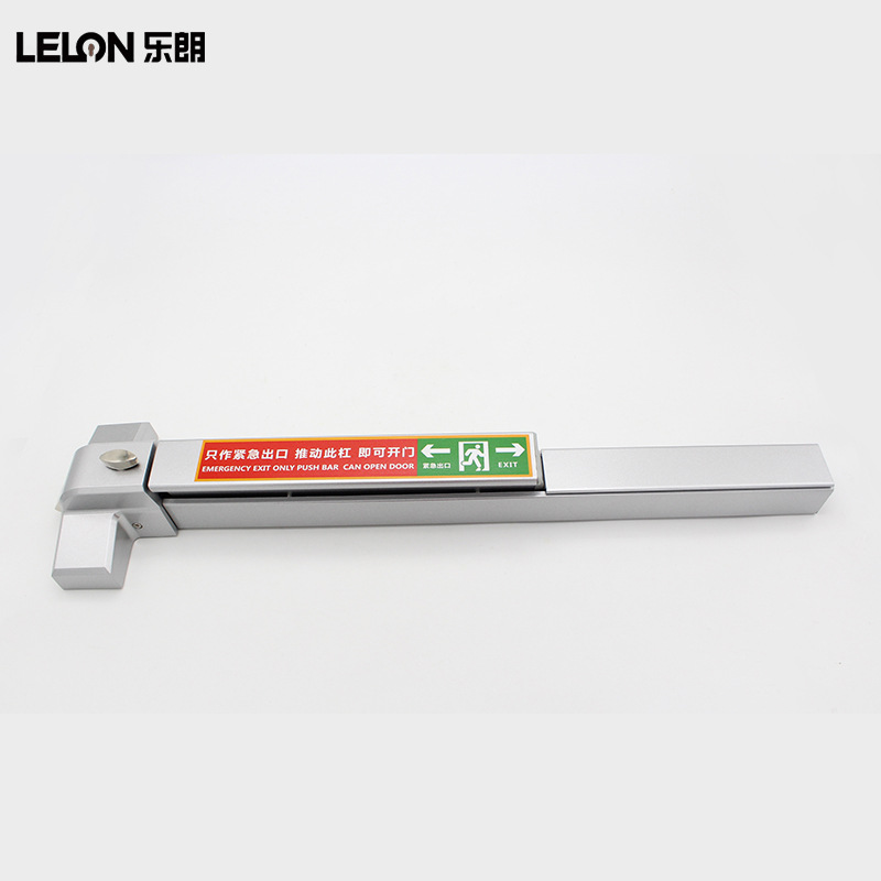 Acero inoxidable 304 empuje plano puerta de incendio bloqueo de palanca de empuje doble puerta de escape bloqueo de puerta de incendio bloqueo de paso seguro