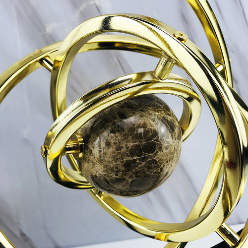 Modern light luxury globe ornaments high-end wine cabinet TV cabinet office desktop home living room art decoration