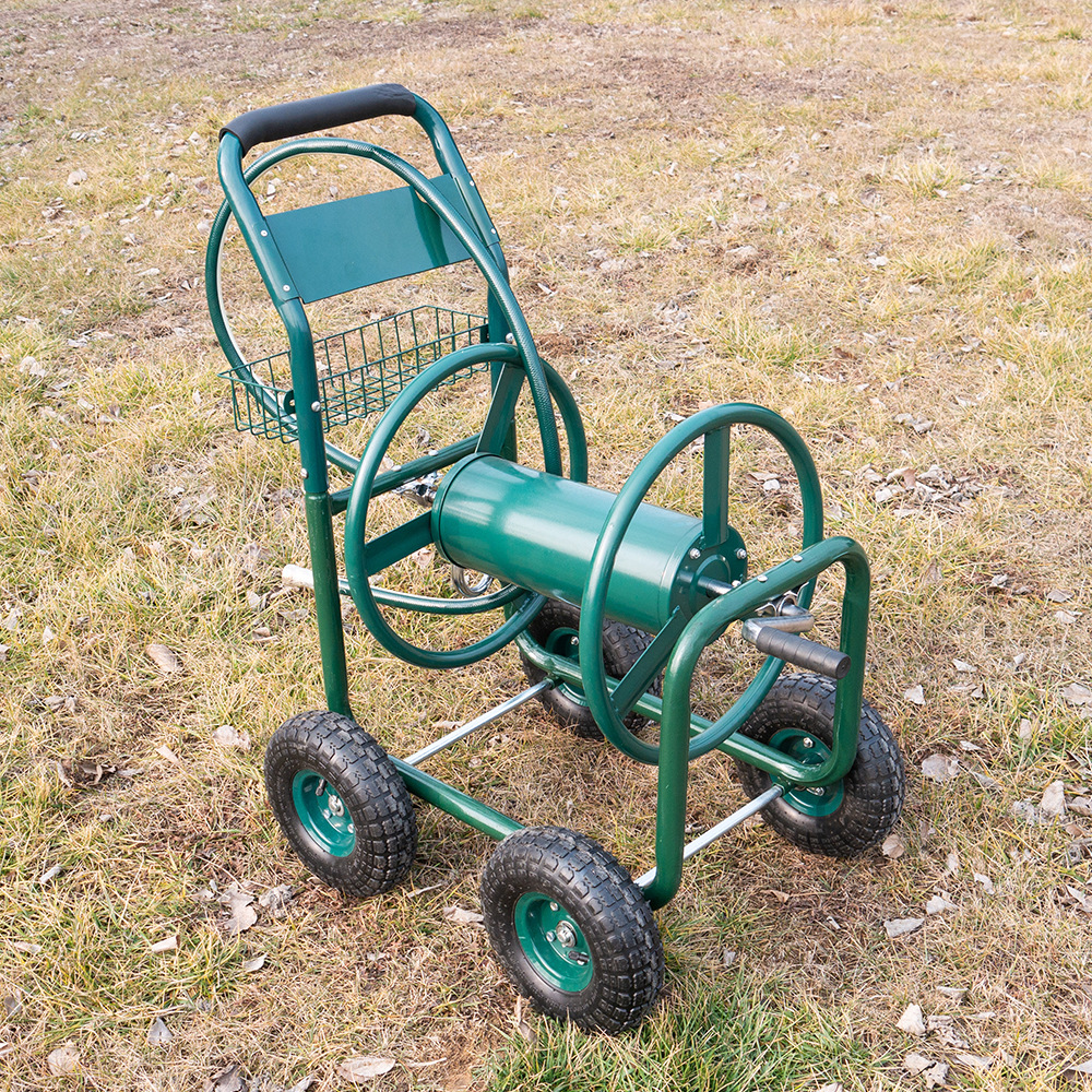 小型家用金属四轮水车花园水车