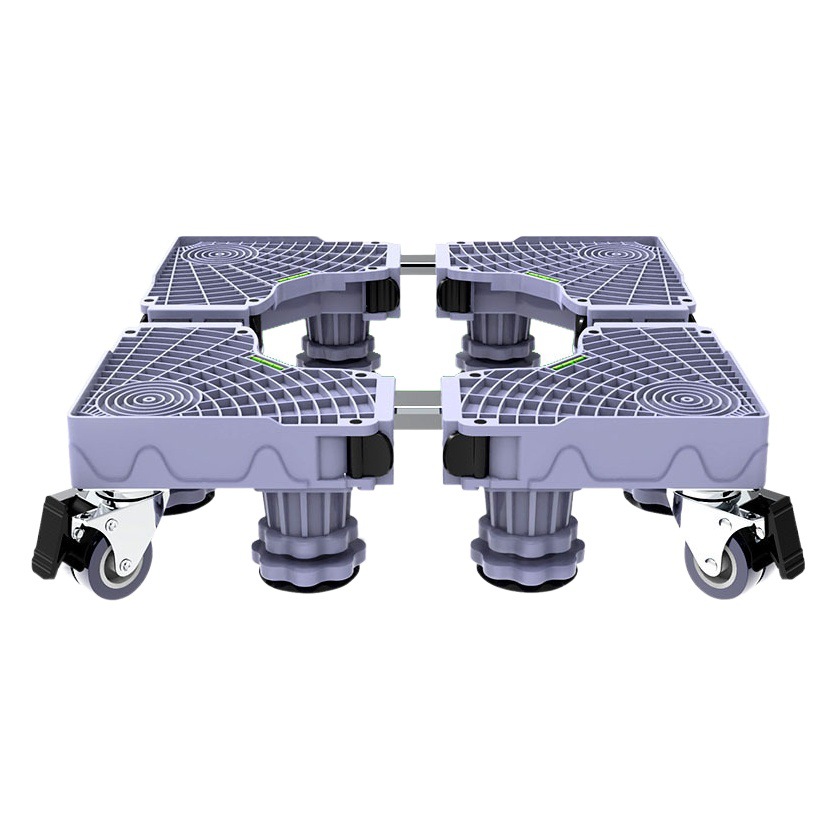 Base de la lavadora Rack de almacenamiento universal Soporte de rodillo Haier Refrigerador Soporte de rueda universal móvil Almohadilla Estante de pierna alta