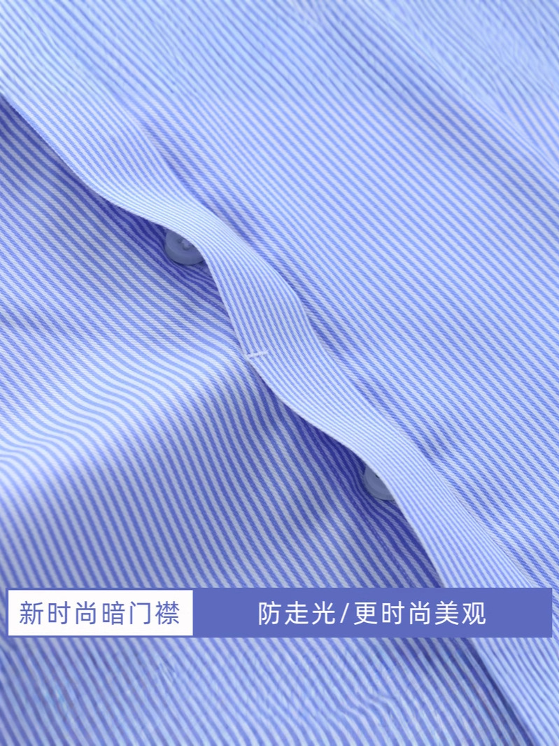 Camisas personalizadas damas de alta calidad de algodón DP prendas de vestir de mangas cortas sin quemar ropa de trabajo de negocios de algodón blanco camisa