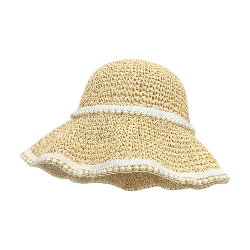 112g Weight Straw Hat Hats Type Casual, Outdoor Occasion Papyrus Material Bow Knot Pattern Spring&Summer Season Women's Gender Hawaiian, Tropical, Sweet Style Curved Eaves, Ruffles Rim Women's Hawaiian Tropical Sweet Bow Knot Curved Eaves Ruffles Straw Hat 44