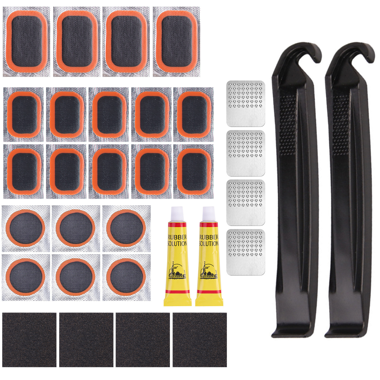 reparación rápida sin pegamento caja de herramientas de neumáticos de palanca en frío conjunto de herramientas de reparación de neumáticos de bicicleta