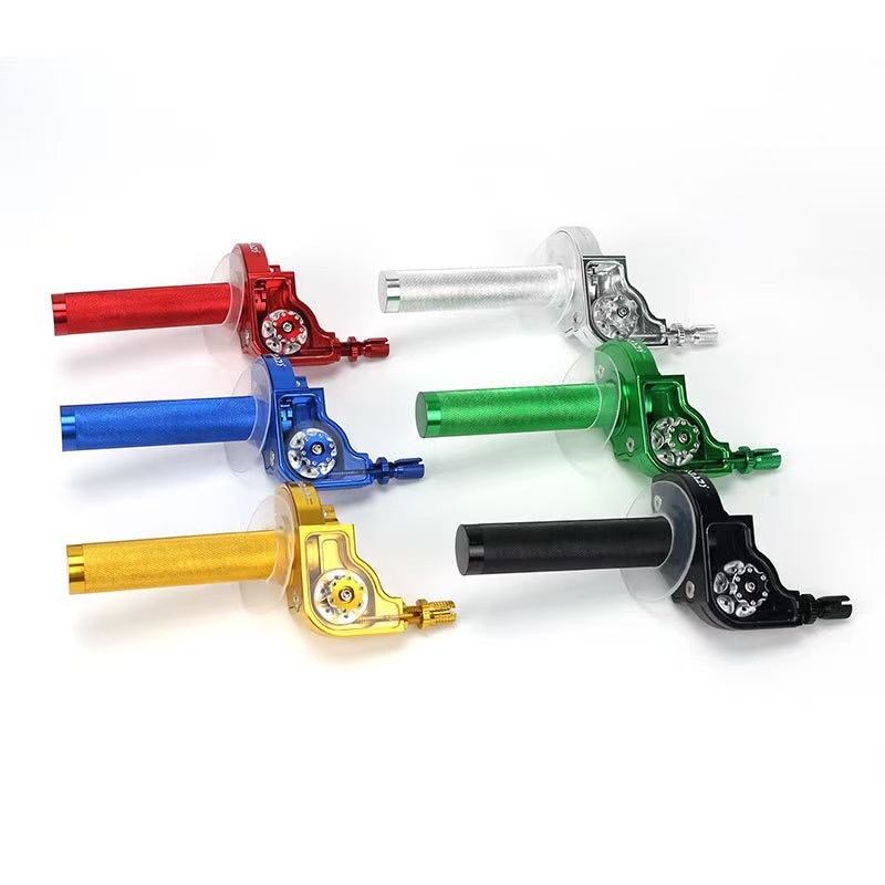 New off-road motorcycle throttle handle with visible throttle, CNC Gatling third-generation twist throttle, cross-border supply