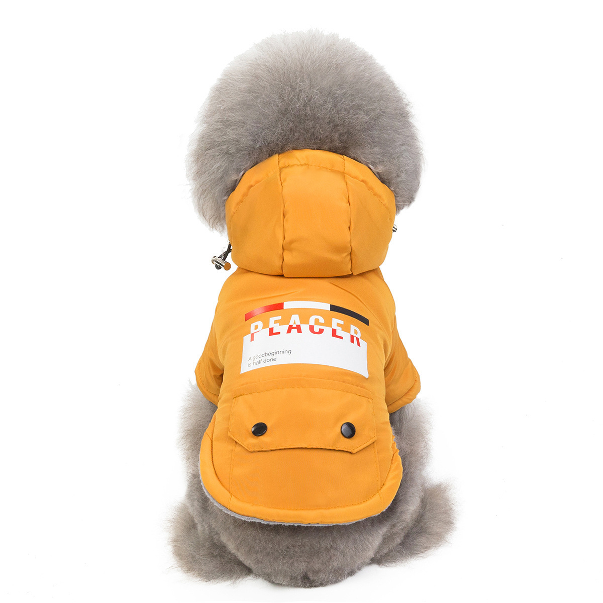 Fashion FallWinter Clothing Corgi Keeps Warm Thick Hooded Cotton Dog Jacketpicture6