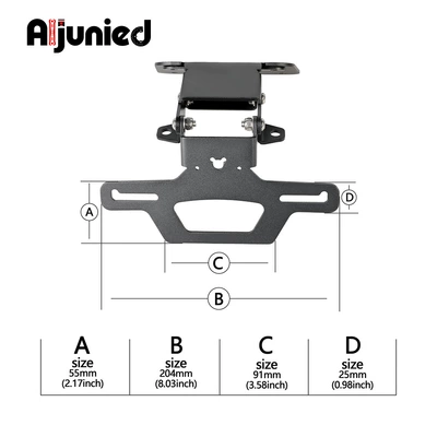 for Yamaha Mt25 Mt03 Yzf: License plate holder/license plate holder