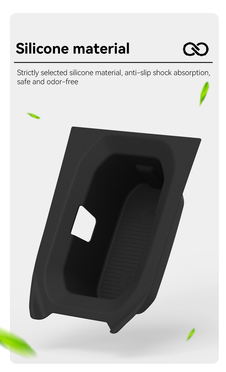 Suitable for 26 models of KICKES right-hand drive vehicles, central console cup holder silicone protective anti-slip mat, car-specific modification accessories