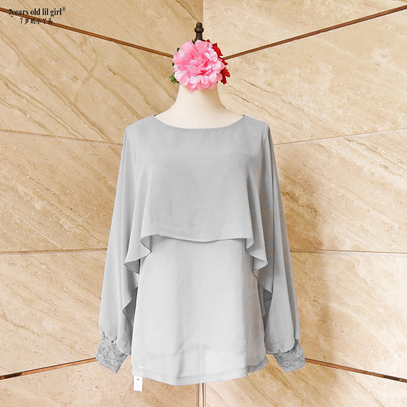 Flamenco Flamenco dance Spanish dance Italian chiffon horn lantern sleeve top hot HA46