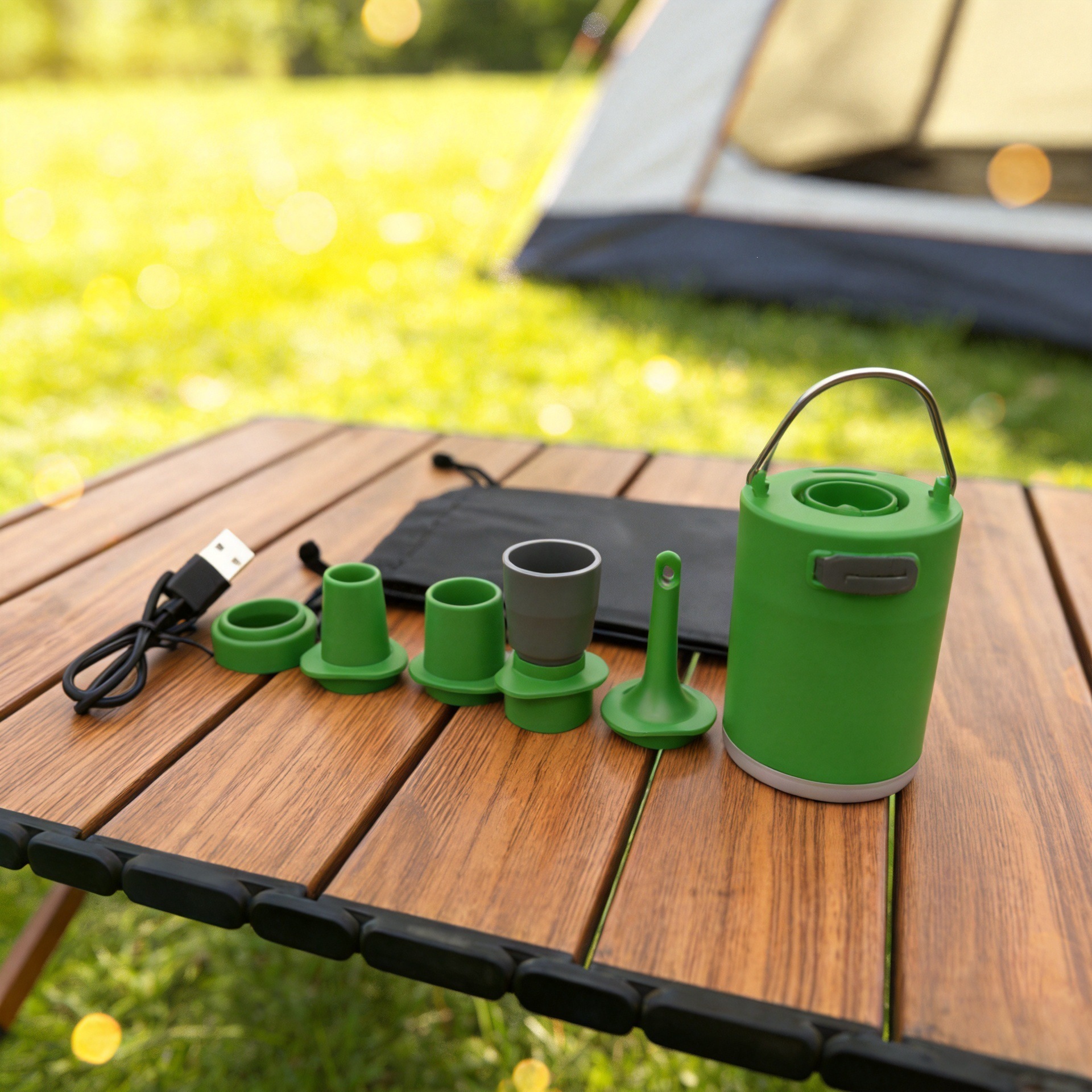 Cross-border electric air pump for home use, multifunctional inflator, air extractor, camping light, air mattress, swimming ring, inflatable air pump