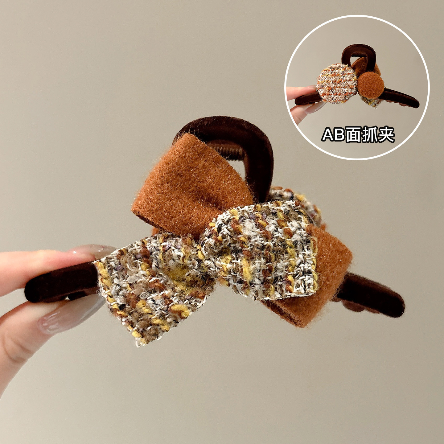 Clip grande para el cabello, pinza elegante para mujeres con cabello grueso