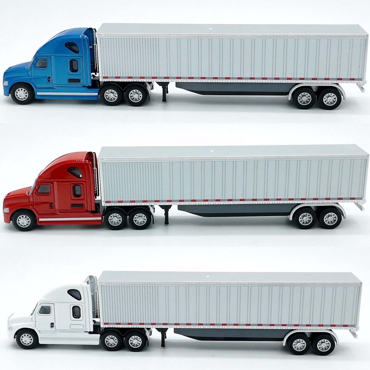 25.5cm Scale 1.64 Cross-Border Flatbed Truck American Truck Alloy Container Truck Model with Logo