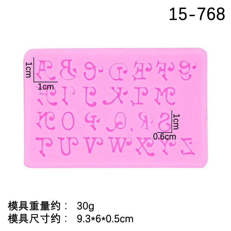 Fondant cake decoración letras mayúsculas y minúsculas y dígitos feliz cumpleaños silicona molde para hornear cerámica suave arcilla epoxi molde